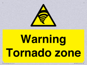 Warning Tornado zone